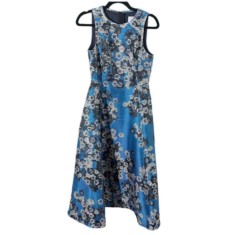 LK Bennett Women's London Dr Occa Digital Floral Print Dress Size 4 - Picture 2 of 8